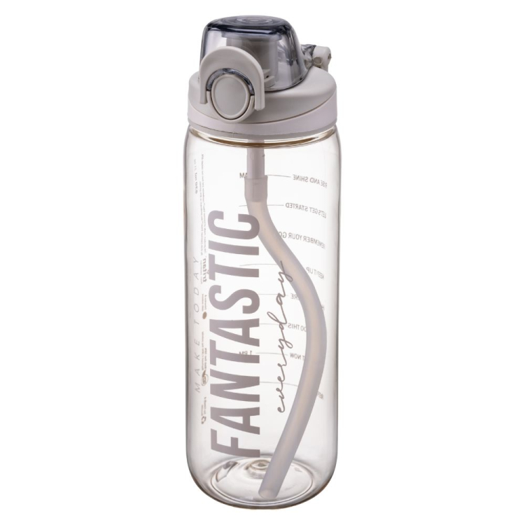 Butelka sportowa TRITAN DOUBLE 630ml krem